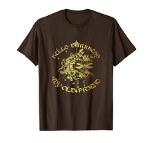 Load image into Gallery viewer, Hello Darkness My Old Friend Moon Dragonfly Hippie Shirt
