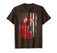 Load image into Gallery viewer, Dirt Track Racing American Flag Motorcross Racing Gift T-Shirt
