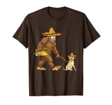 Load image into Gallery viewer, Bigfoot Taco Sombrero labrador Dog Cinco de Mayo T-shirts
