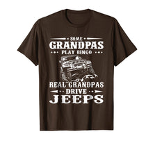 Load image into Gallery viewer, Mens Real Grandpas Drive Jeeps T-shirt Jeep Grandpa Tee
