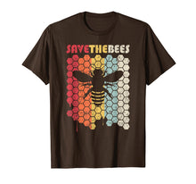 Load image into Gallery viewer, Save The Bees Shirt. Retro Style Climate Change T-Shirt
