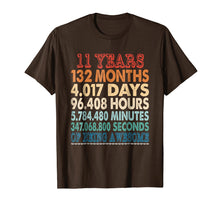 Load image into Gallery viewer, 11 Years Old 11th Bday Gifts Vintage Retro TShirt 132 Months
