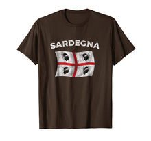 Load image into Gallery viewer, Sardegna Italia - Sardinia Italy Four Moors Flag Tee Shirt
