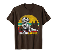 Load image into Gallery viewer, Daddysaurus T Shirt T Rex Daddy Saurus Dinosaur Mom Dad
