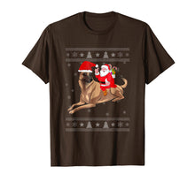 Load image into Gallery viewer, Santa Ride Belgian Malinois Christmas Gifts T-Shirt
