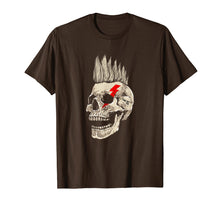 Load image into Gallery viewer, Punk Rock Skull T-Shirt Punks Not Dead Mohawk Style Tee Gift
