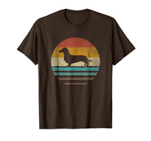 Load image into Gallery viewer, Doxie Dachshund Dog Shirt Retro Vintage 70s Silhouette Gift
