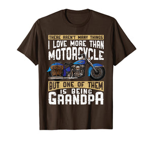 Mens Best Grandpa Biker Motorcycle T Shirt Gift For Grandfather