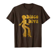 Load image into Gallery viewer, Disco Diva T Shirt - Retro 70's Seventies Retro Disco Ball
