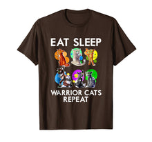 Load image into Gallery viewer, Eat Sleep Warrior Cats Repeat Funny Cat Lover T-Shirt
