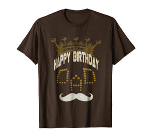 Happy birthday DAD T-SHIRT cute mustache skull
