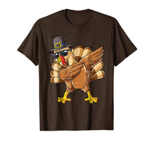 Load image into Gallery viewer, Thanksgiving Dabbing Turkey Shirt Boys Kids Men Pilgrim Day

