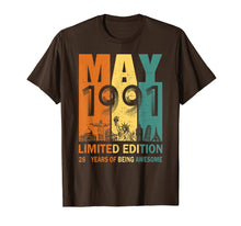 Load image into Gallery viewer, May 1991 T Shirt 28 Year Old Shirt 1991 Birthday Gift
