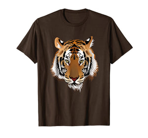 Tiger Head T-Shirt Animal Protection Cool Vintage Retro Tee