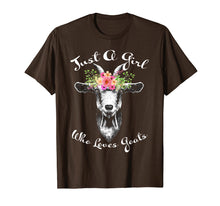 Load image into Gallery viewer, Just A Girl Who Loves Goats T Shirt Goat Lover
