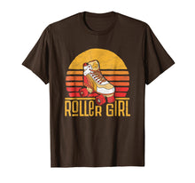 Load image into Gallery viewer, Seventies Roller Girl Skating Shirt - RetroRoller Skate
