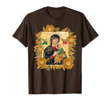 Load image into Gallery viewer, Our Lady of Perpetual Help Virgin Mary Catholic Icon T-Shirt
