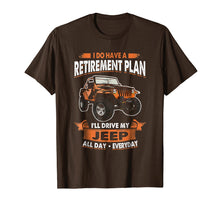 Load image into Gallery viewer, Retirement Plan Driving Jeep T-shirt
