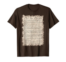Load image into Gallery viewer, Bill of Rights US Constitution T-Shirt on parchment paper
