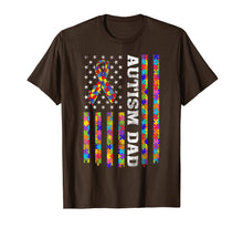 Load image into Gallery viewer, Autism Awareness Proud Autism Dad Vintage US Flag T-Shirt

