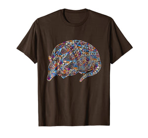 Armadillo T shirt - Armadillo Geometric Colorful Shirt