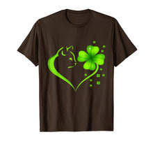 Load image into Gallery viewer, Cat Heart Leaf Irish St. Patrick Day Clover Heart Cat Lover T-Shirt-1034829
