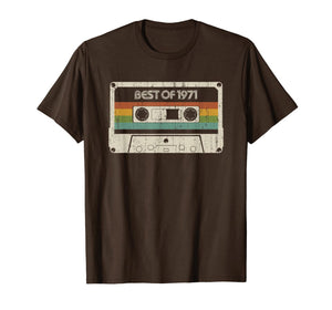 Vintage Best of 1971 48th Birthday Cassette T-Shirt