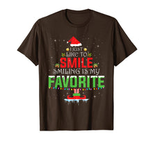 Load image into Gallery viewer, I Just Like to Smile Smiling is my Favorite X-mas Elf Shirt T-Shirt
