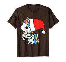 Load image into Gallery viewer, Unicorn Christmas Shirt Girls Women Xmas Gifts Cute Kawaii T-Shirt
