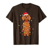 Load image into Gallery viewer, Vizsla Christmas Lights Mom Dad Dog Gift T-Shirt
