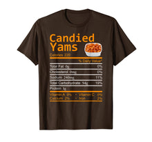 Load image into Gallery viewer, Candied Yams Nutrition Facts Thanksgiving Costume Christmas T-Shirt
