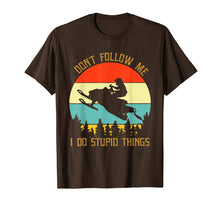 Load image into Gallery viewer, Don't follow me i do stupid things snowmobile T-Shirt-1642198
