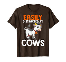 Load image into Gallery viewer, Easily Distracted By Cows Farm Animals Farming Farmer T-Shirt-2323778

