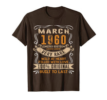 Load image into Gallery viewer, Vintage 60th Birthday March 1960 Shirt 60 Years Old T-Shirt-104250
