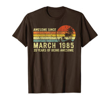 Load image into Gallery viewer, Vintage Awesome Since March 1985 Funny 35 Year Old Gift T-Shirt-964008
