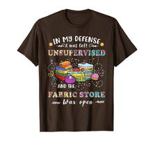 Load image into Gallery viewer, Left Unsupervised Fabric Store Quilting Sewing Crochet Gift T-Shirt-723504
