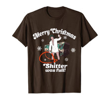 Load image into Gallery viewer, Merry Christmas-Shitter Was Full-Vacation Funny T-Shirt
