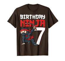 Load image into Gallery viewer, 7th Birthday Ninja I'm 7 Years Old Bday Party Best Boy T-Shirt-383015
