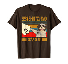 Load image into Gallery viewer, Best Shih Tzu Dad Ever Retro Vintage T-Shirt-597950

