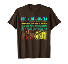 Load image into Gallery viewer, Photography Life Is Like A Camera Photographer Gift T-Shirt
