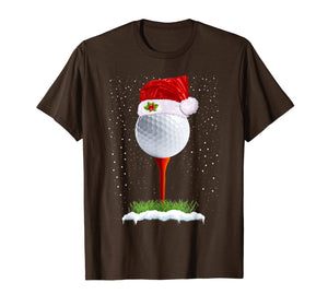 Funny Golfing Christmas Shirt Holiday Golf Ball T-Shirt