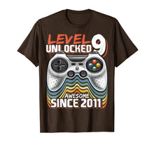 Load image into Gallery viewer, Level 9 Unlocked Awesome 2011 Video Game 9th Birthday Gift T-Shirt-762920
