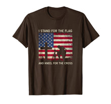 Load image into Gallery viewer, I Stand For The Flag And Kneel For The Cross Gift T-Shirt-416882
