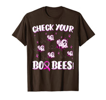 Load image into Gallery viewer, Funny Check Your Boo Bees Shirt Breast Cancer Awareness Gift T-Shirt
