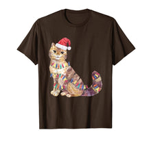 Load image into Gallery viewer, Santa Cat Christmas Lights Cat Lover Gift Cat Christmas Gift T-Shirt
