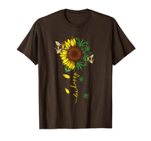 Load image into Gallery viewer, Bee Happy Canabis Sunflower Weed Gift T-Shirt-745379
