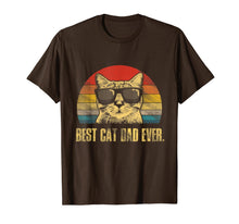 Load image into Gallery viewer, Mens Best Cat Dad Ever T-Shirt Funny Cat Dad Father Vintage Gift T-Shirt-118654
