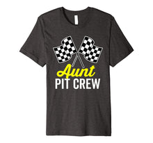 Load image into Gallery viewer, Aunt Pit Crew Shirt for Racing Party Costume Premium (Dark)
