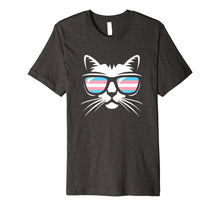 Load image into Gallery viewer, Transgender Pride Cat Gift T Shirt Support Trans Community

