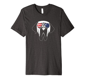 English Mastiff American Flag Shirt USA Patriotic Dog Gift